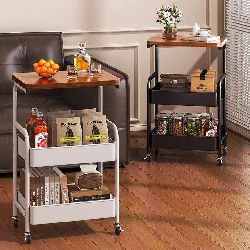 小推车置物架落地多层收纳储物架浴室卫生间移动卧室厨房零食架子