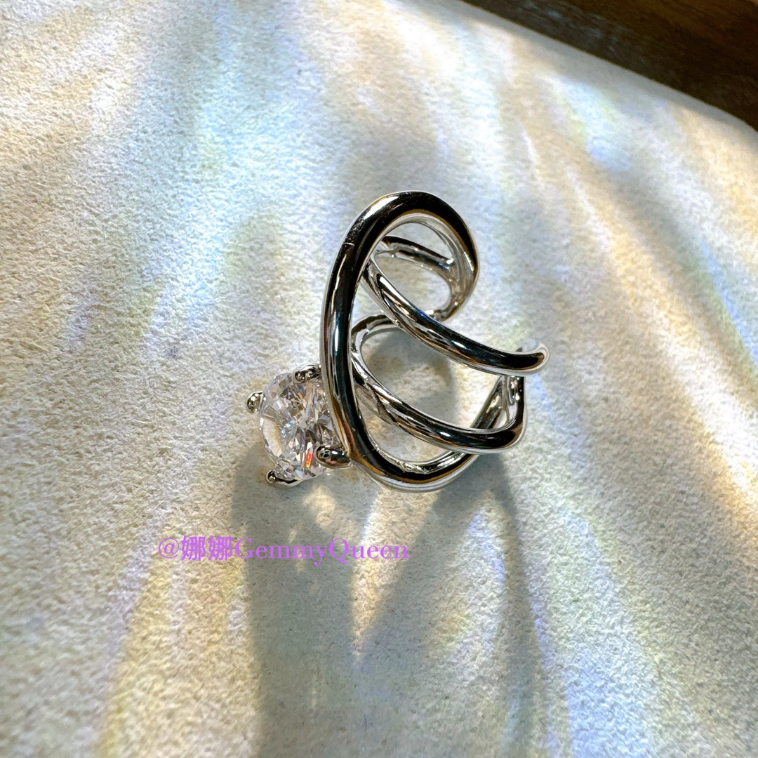 铜合金合成锆石耳饰 娜娜GemmyQueen耳骨夹GQ06111