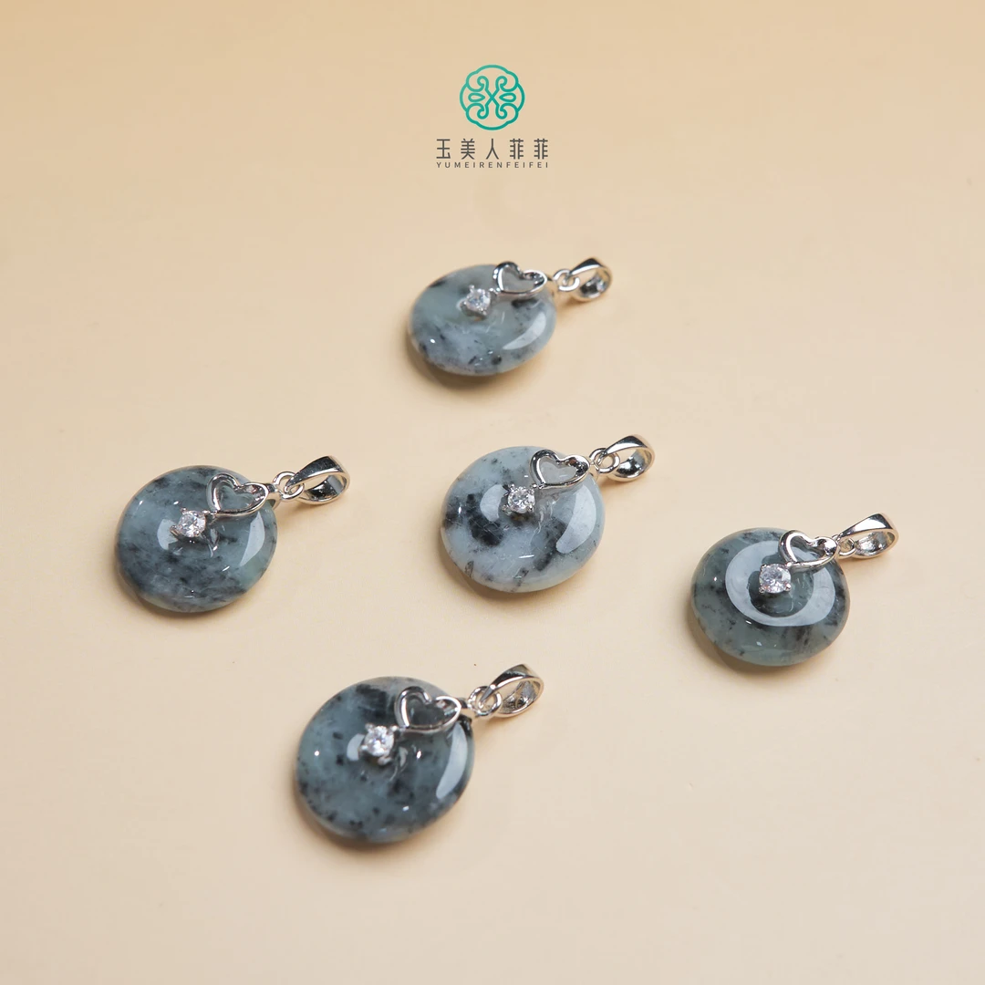 石惑珠宝@翡翠平安扣吊坠-多样性发一