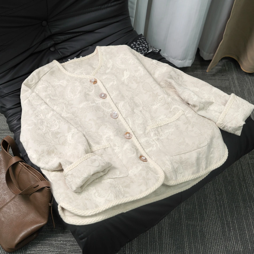 YZS002春夏中式宽松遮肉穿搭小众网红洋气炸街女装衣服洋气短外套