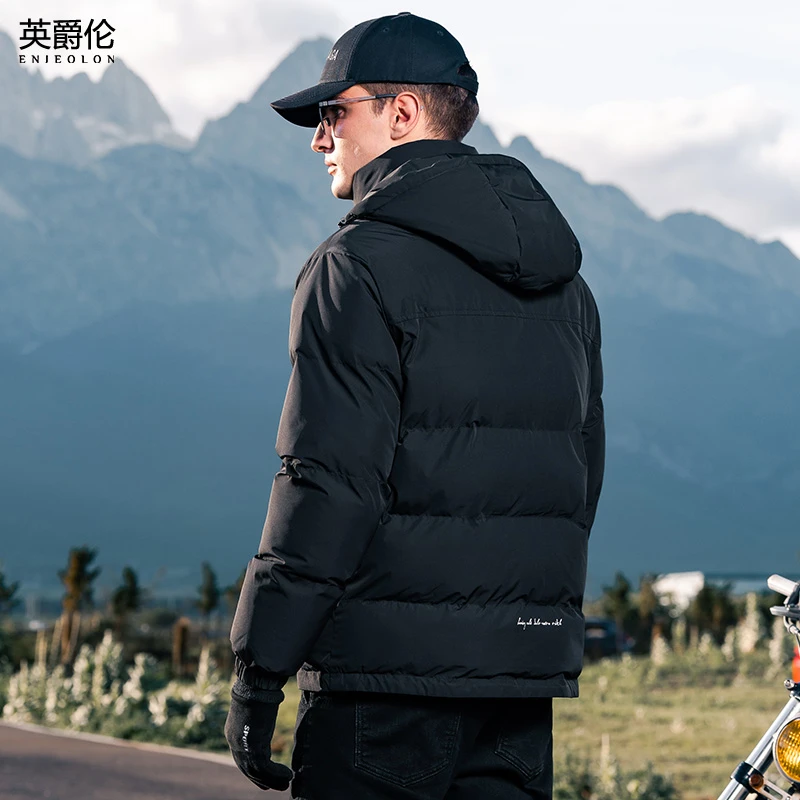 可拆卸连帽棉服男士冬季2024新款保暖防寒棉袄撞色棉衣外套MF3937
