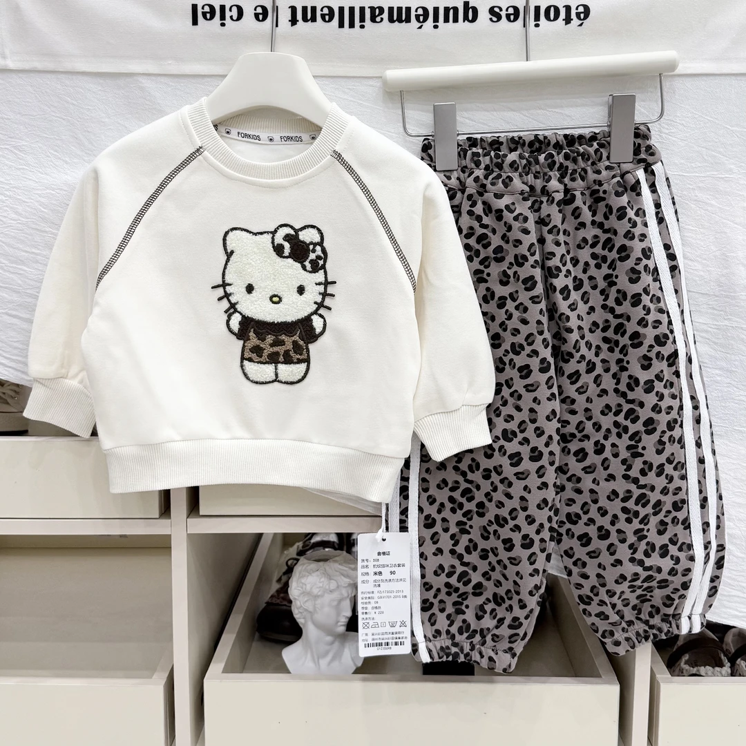 女童秋装套装2025新款韩版童装韩系穿搭女宝宝春秋两件套