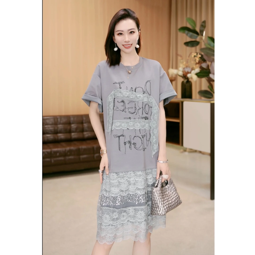 林果&季得 【钟意】时尚减龄气质百搭女士中长连衣裙