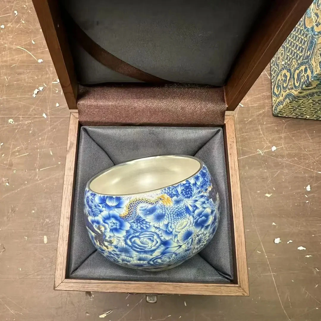 【闪购商品】繁华银茶杯鎏银杯@@@@@@@@@@@@@@@
