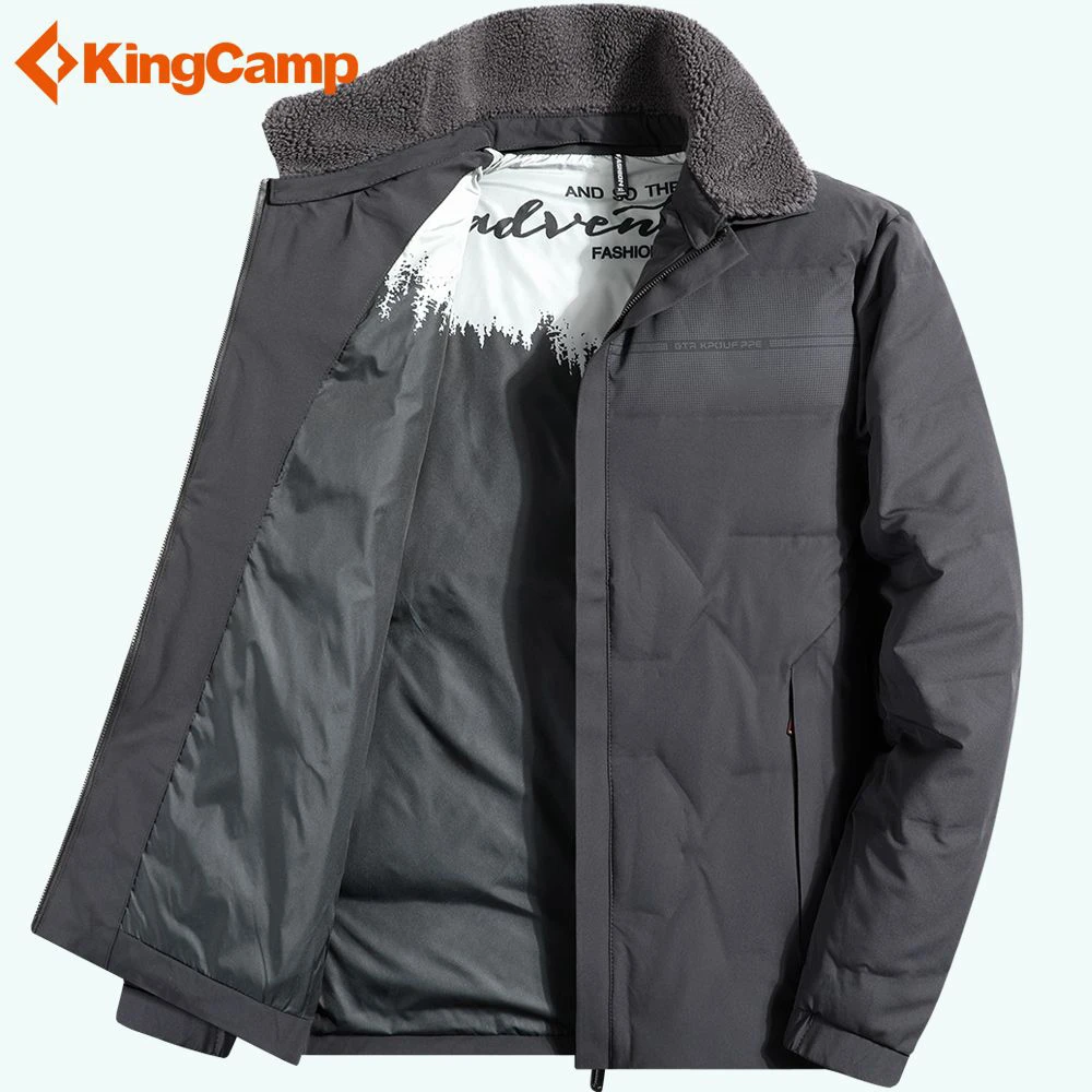 KingCamp羽绒服男2023秋冬新款户外保暖加厚大码宽松休闲百搭外套
