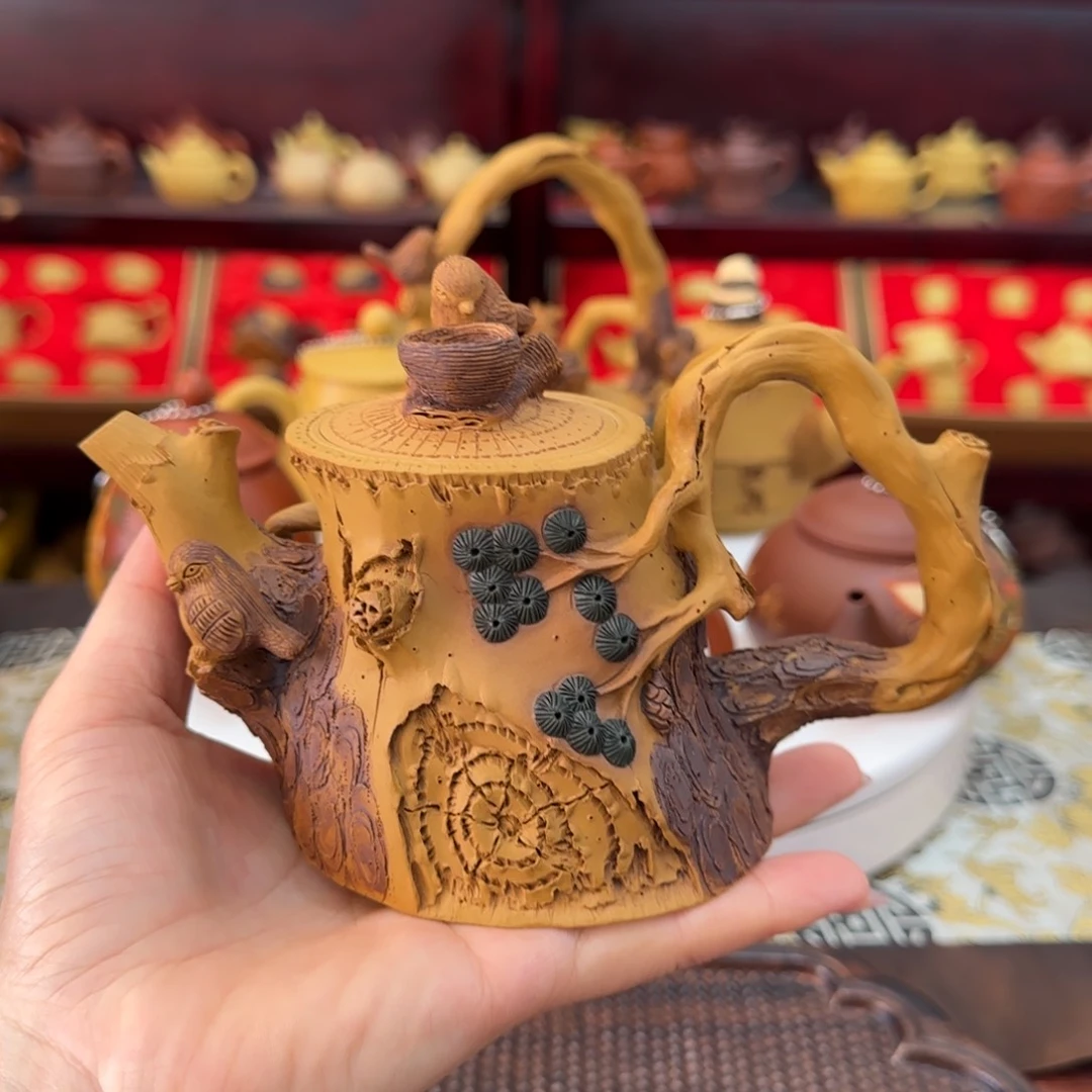 茶壶段泥枯木松鼠