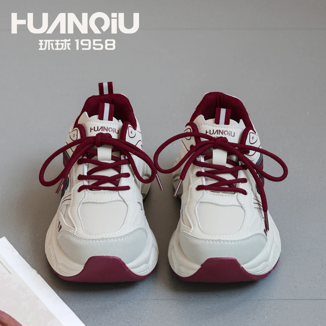 HUANQIU/环球老爹鞋女款2025爆款百搭学生运动跑步时尚百搭休闲鞋