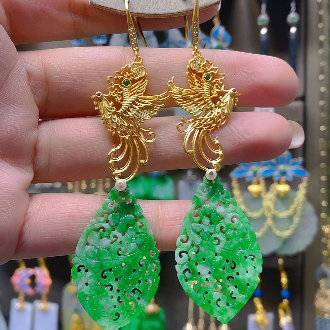 未镶嵌翡翠耳饰翡翠