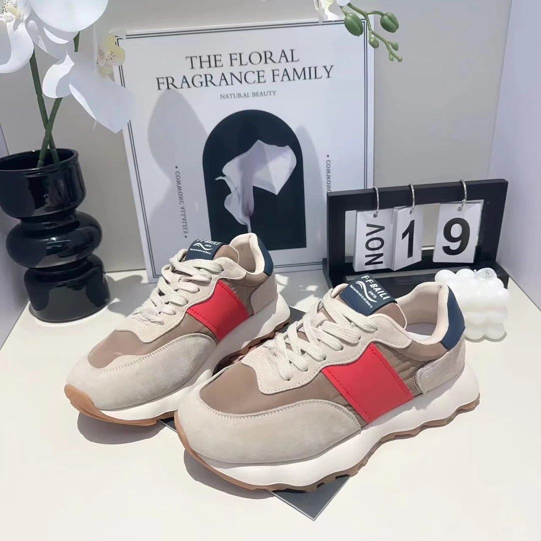 [二哥专属]潮牌波浪底休闲阿甘鞋女新款运动鞋韩版百搭时尚0031