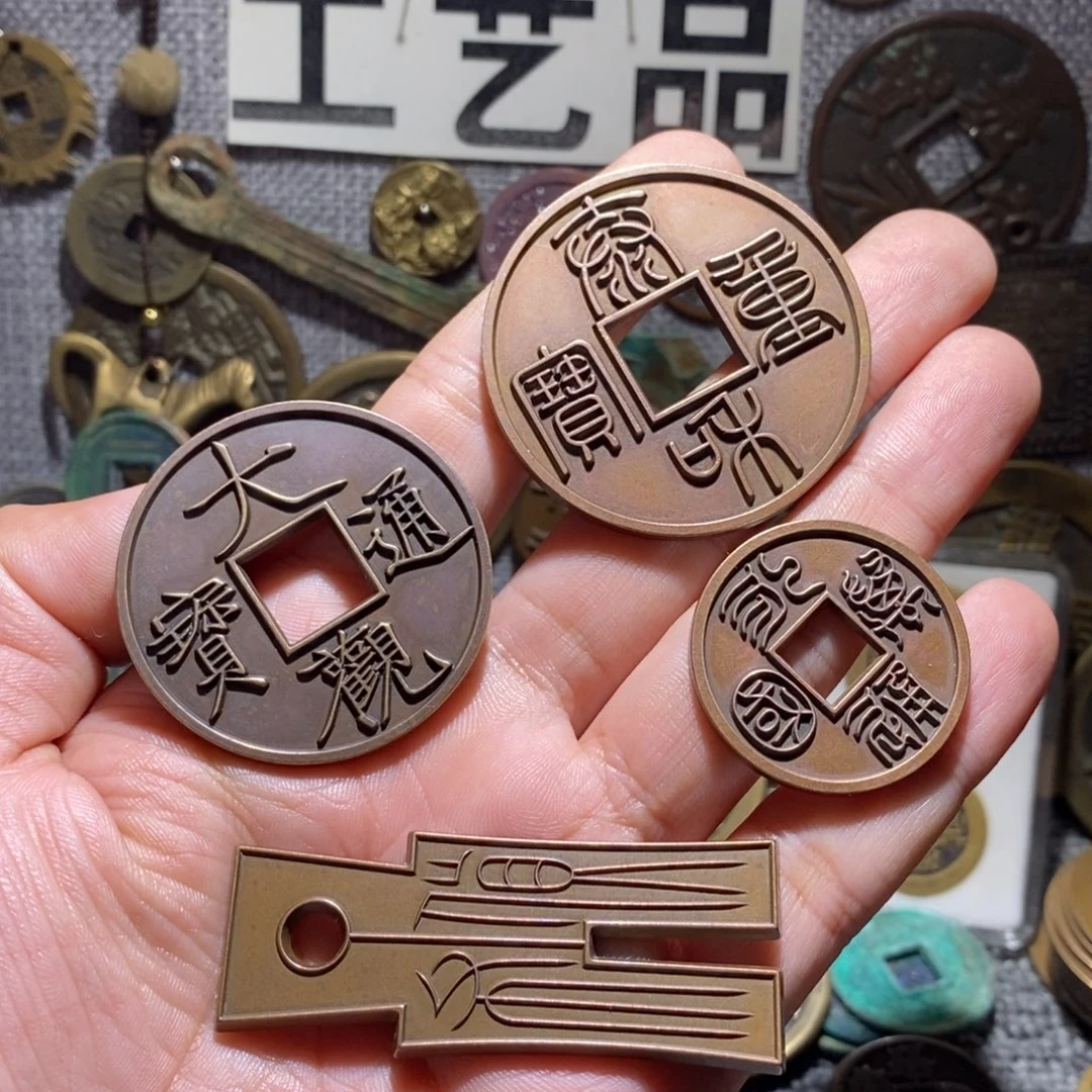 铜工艺品雕母古泉四美