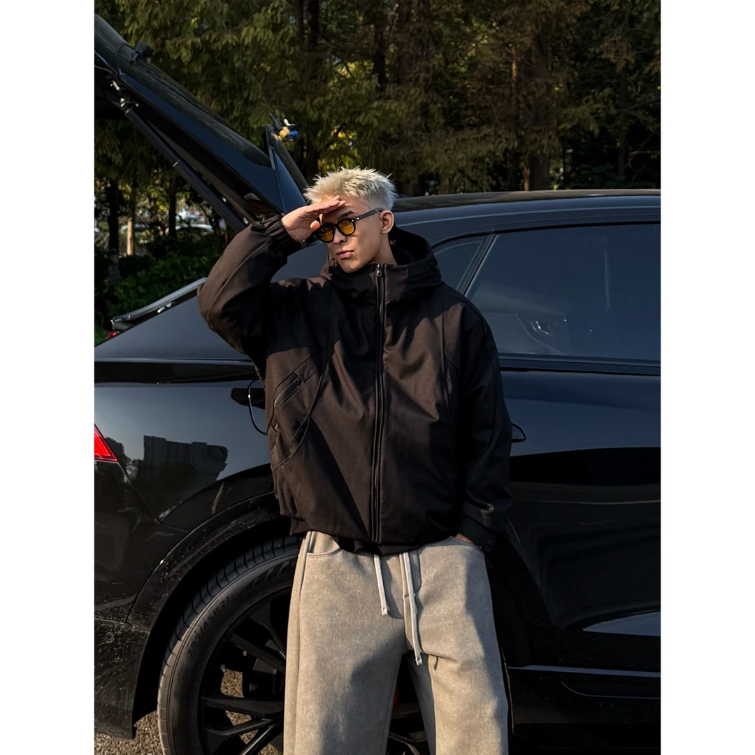 【Mark马克】90白鸭绒连帽工装美式立体裁剪男士百搭休闲抗寒外套