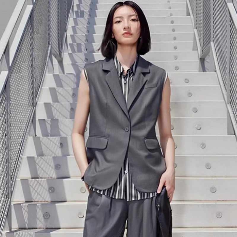 37926【依系列】衬衫+马甲套装2J117202D