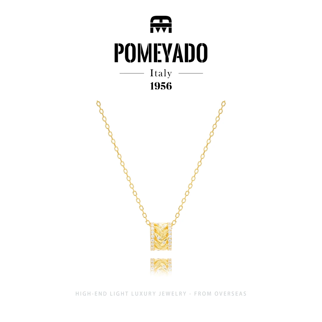 坠链均925银 镀k金【麦浪城邦】Pomeyado轻奢欧美时尚麦穗项链F0596