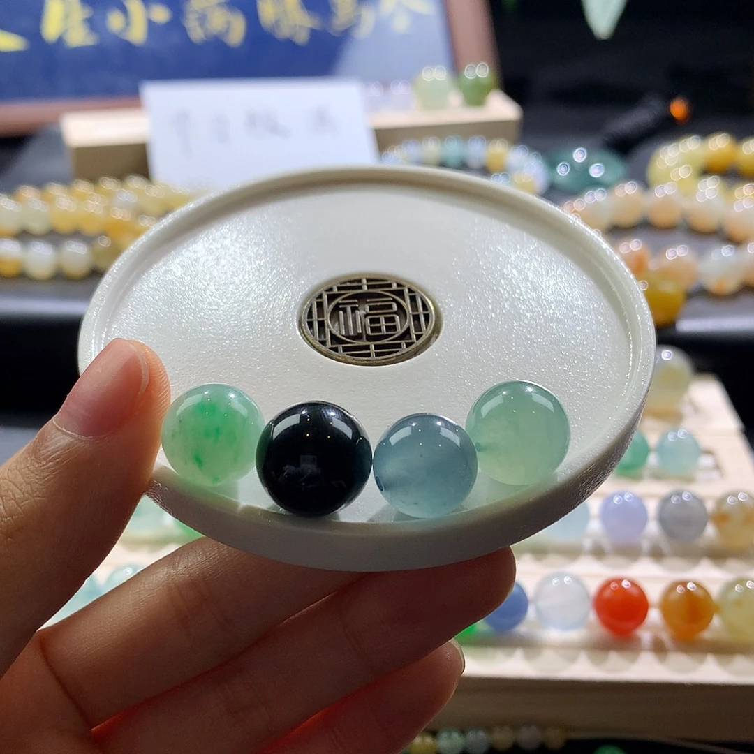 翡翠散珠翡翠珠子发其一