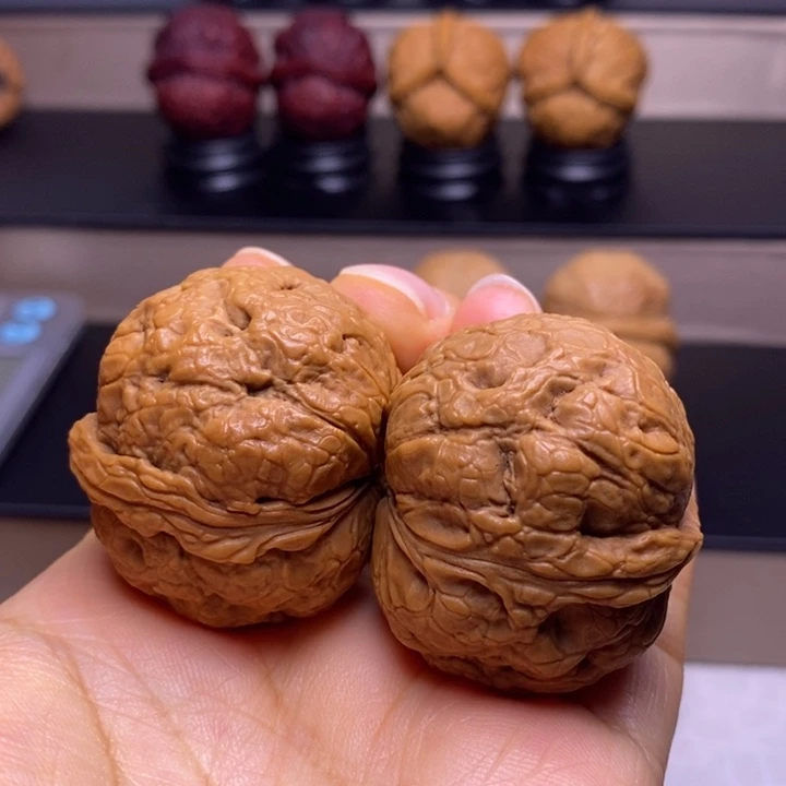 把件文玩核桃麒麟背30