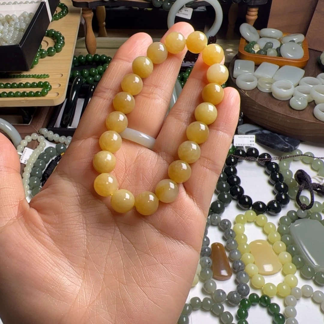 和田玉未镶嵌手链