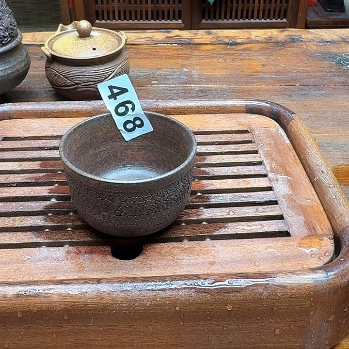 纯手工制作粗陶茶具