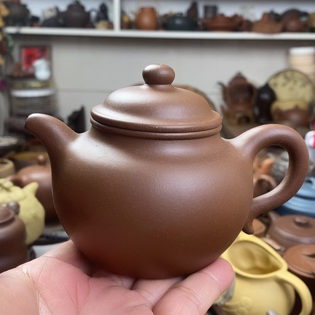 茶壶底槽青原矿紫砂全手工