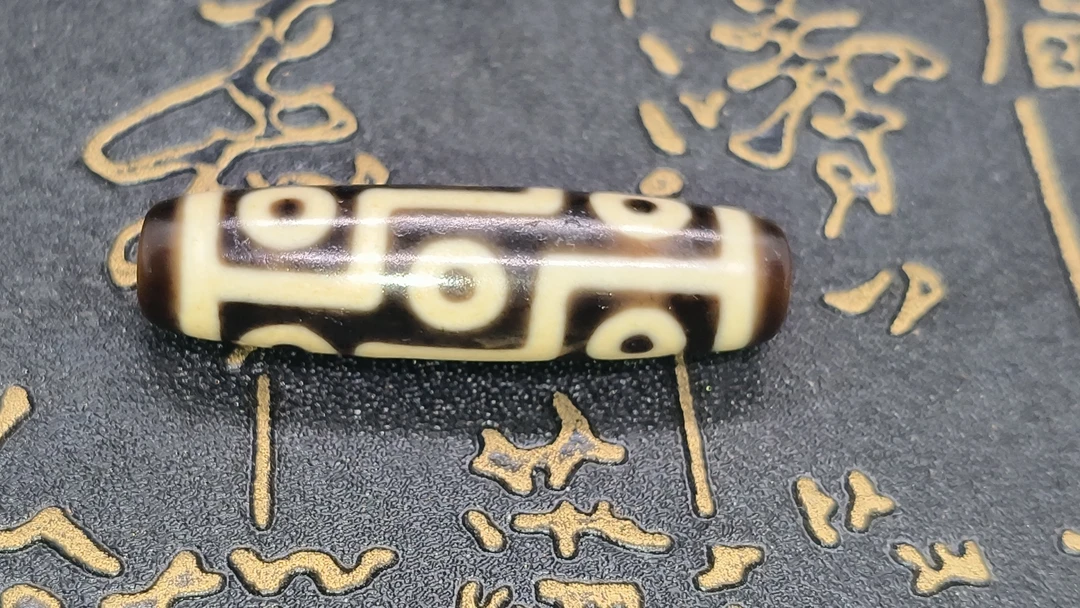 【雪微·建成黑金系列玛瑙珠】40+折线九眼 玛瑙项链