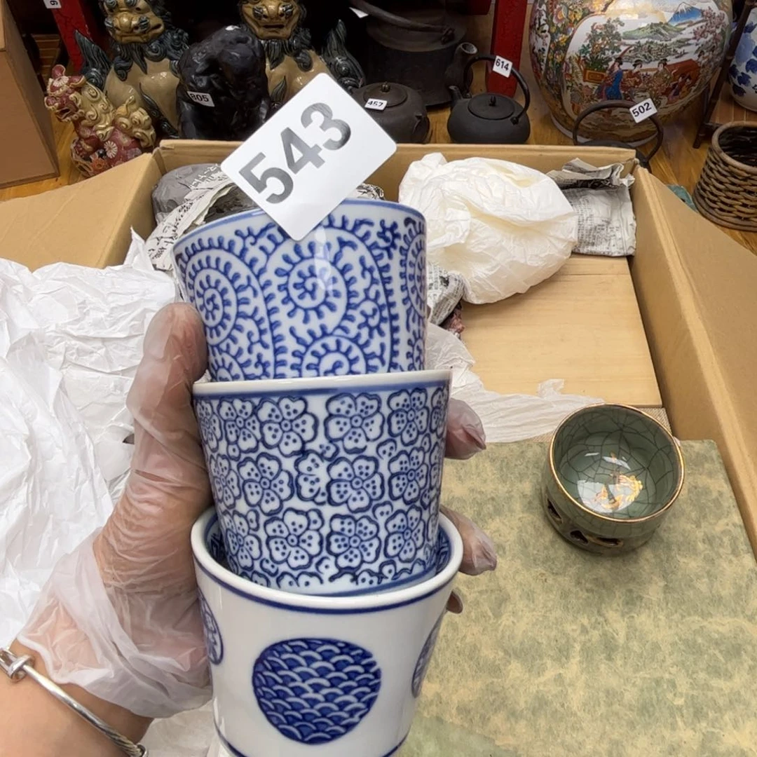 瓷片摆件工艺品摆件666