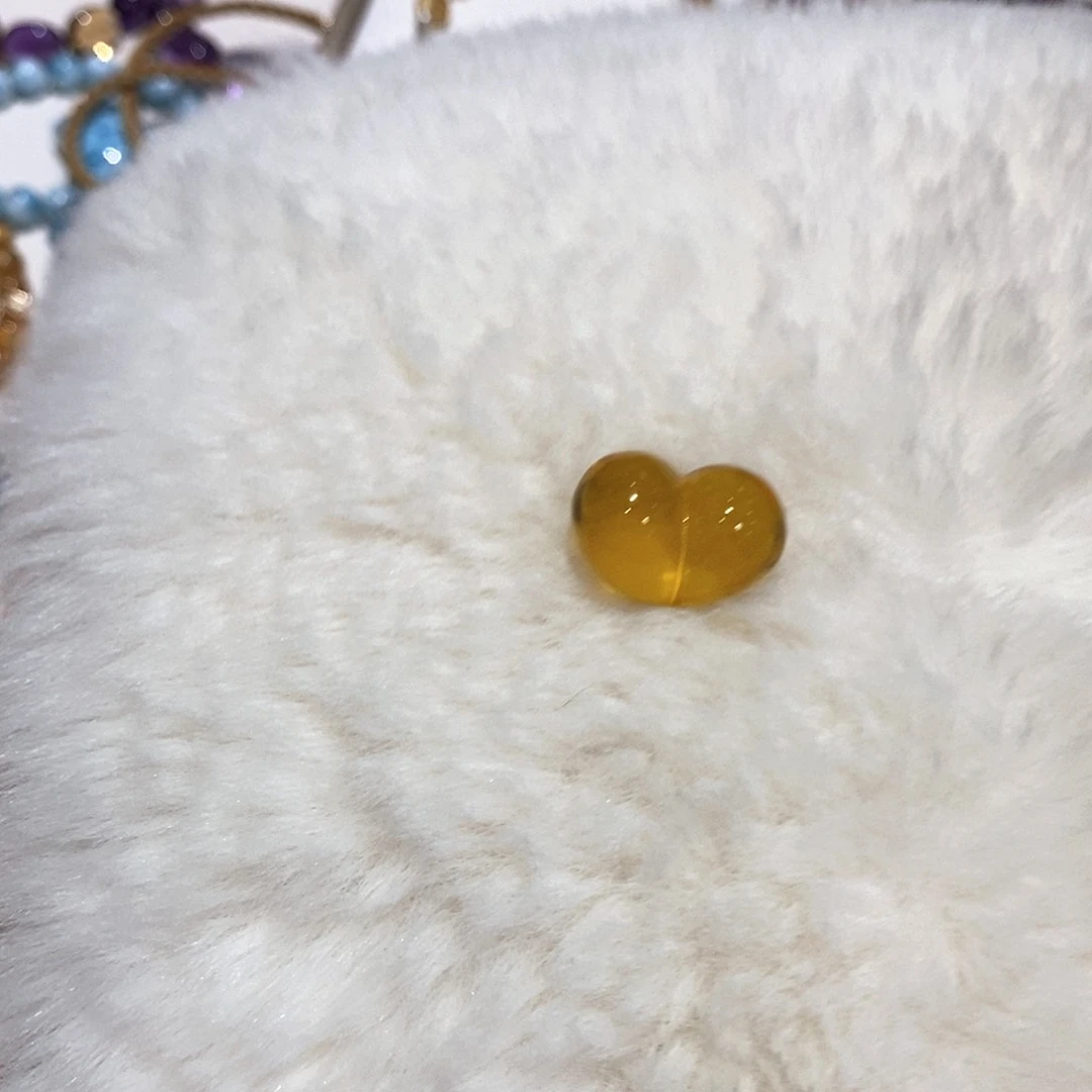 开***心水晶珠宝半成品未镶嵌吊坠