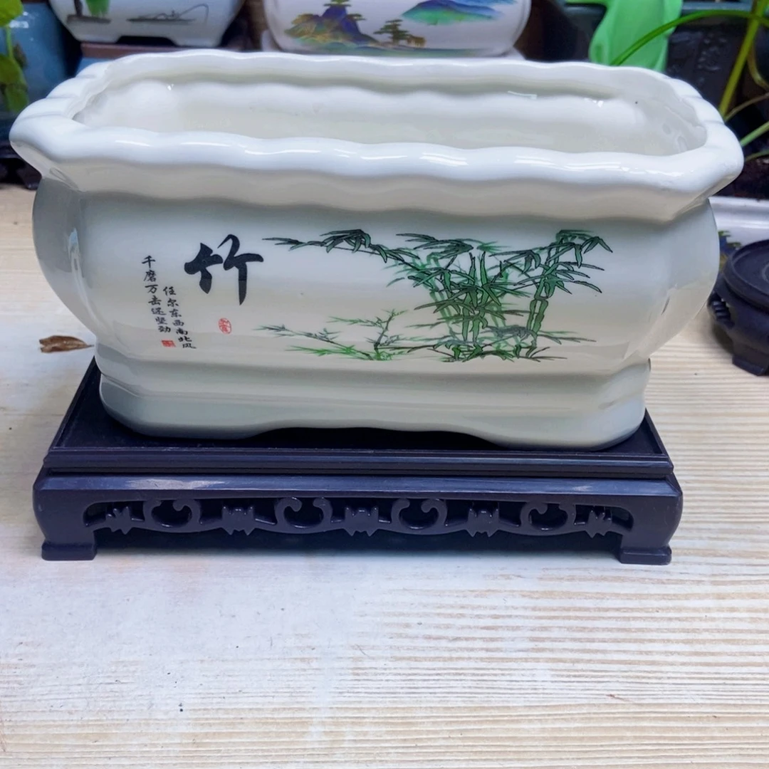 瓷片陶瓷花盆陶瓷艺术