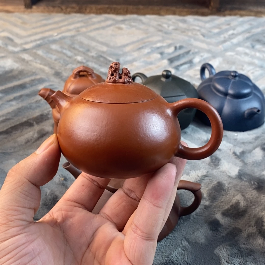 且***儿茶壶紫砂宜兴紫砂壶qq10把