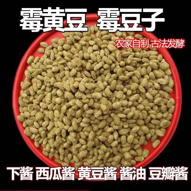 新农家传统发酵霉黄豆霉豆子捂豆子黄豆西瓜酱黄豆酱辣椒酱原料