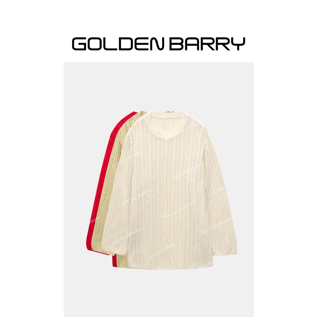 |246434“朗姆玫瑰”时尚镂空针织上衣