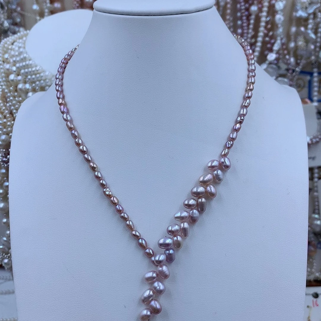 项圈银S925镶嵌淡水珍珠