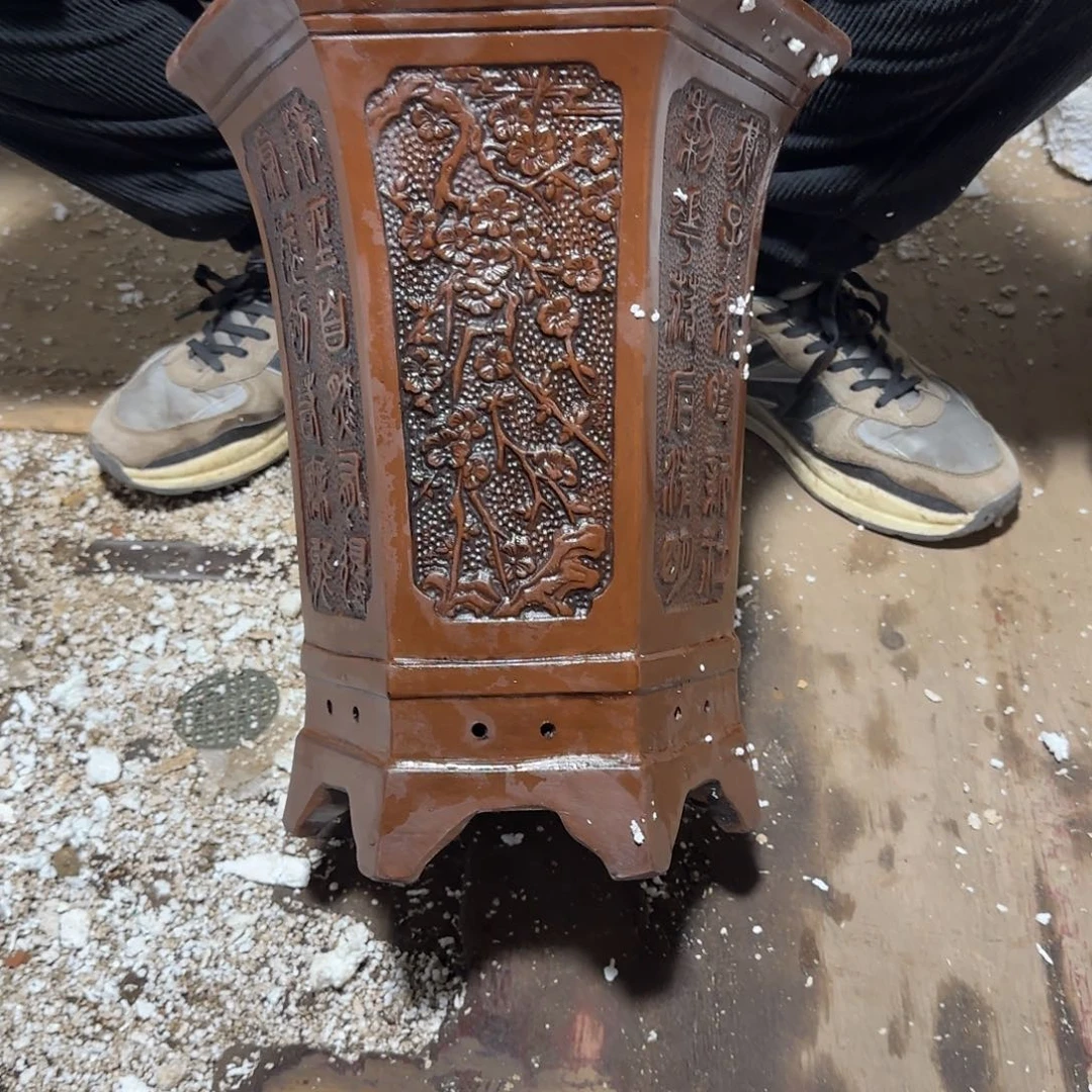 紫砂花盆口径23.30口径