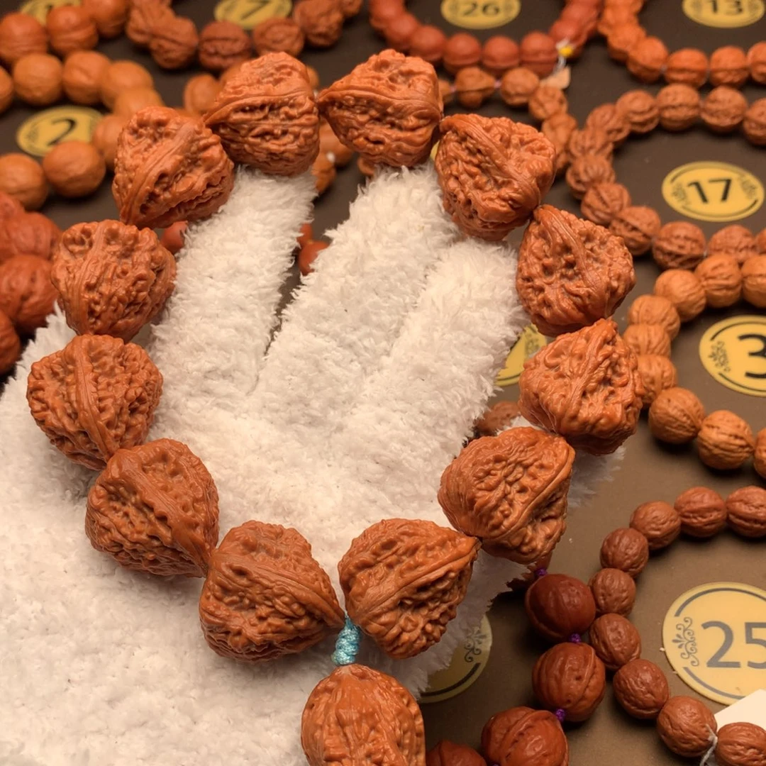 文玩核桃手串25尺寸霸王金蟾