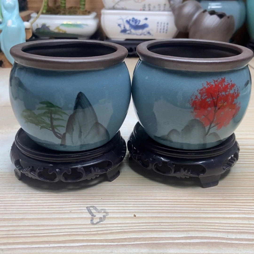 瓷片陶瓷花盆陶瓷艺术