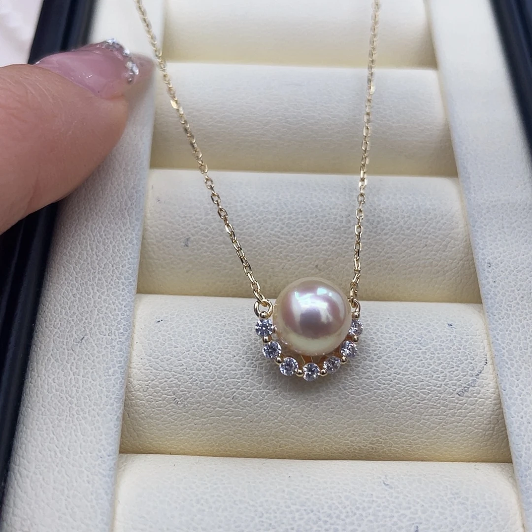 海水珍珠颈饰银S925镶嵌