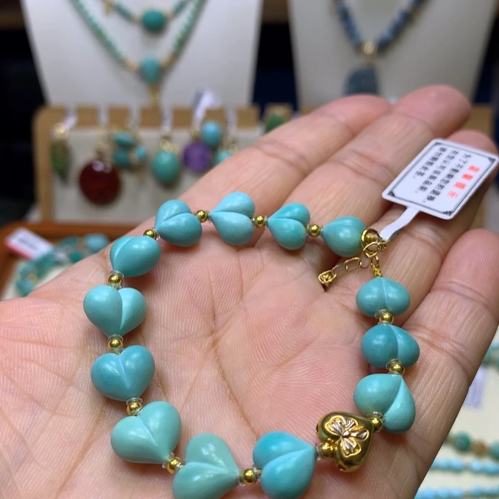 绿松石18K金镶嵌单圈