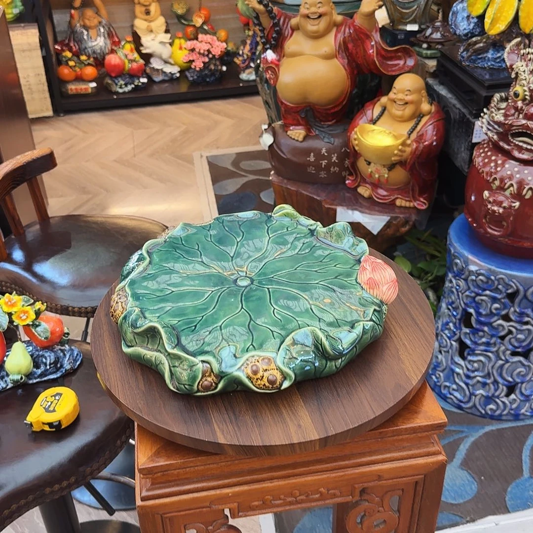 A***o陶瓷32直径茶盘精品