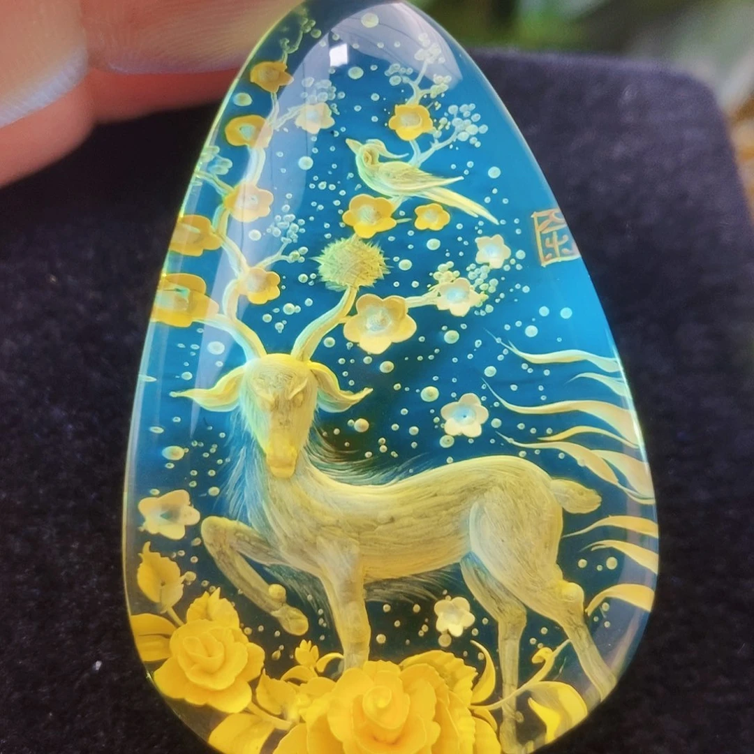 【闪购商品】金珀吊坠(不含链)未镶嵌