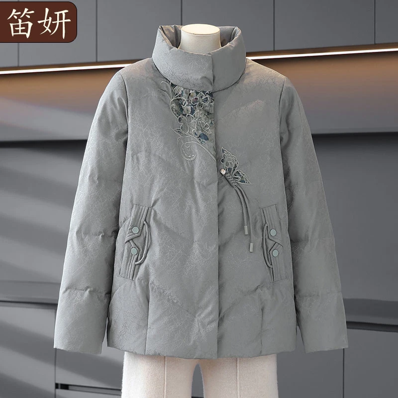 时尚妈妈保暖棉服厚款2025新款中老年女装妈妈款棉服外套女装冬季