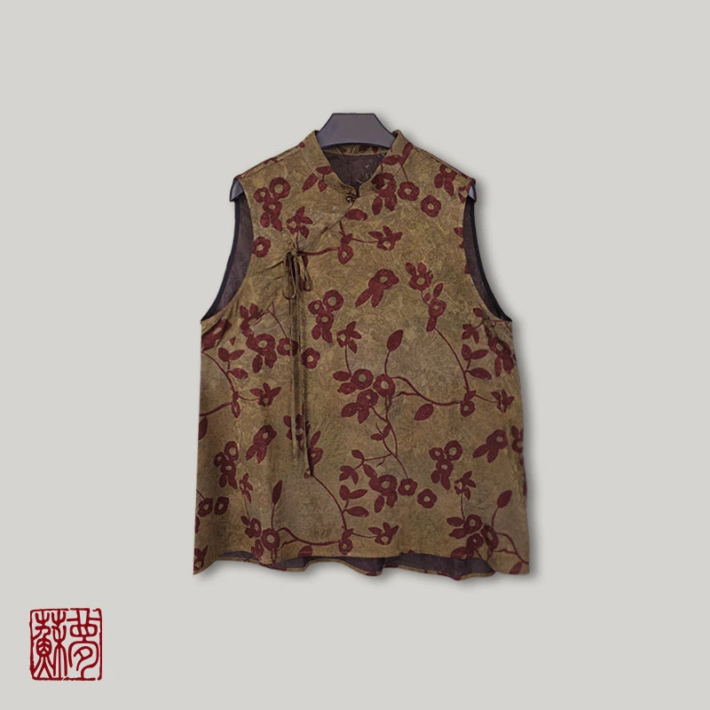 蘇夢【闲适】立领斜襟新中式国风马甲百搭实穿0104507