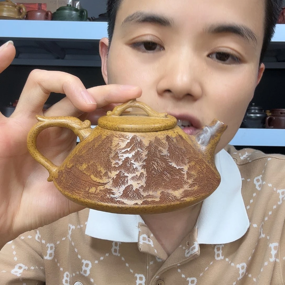 茶壶紫砂民间手艺人全手工制作