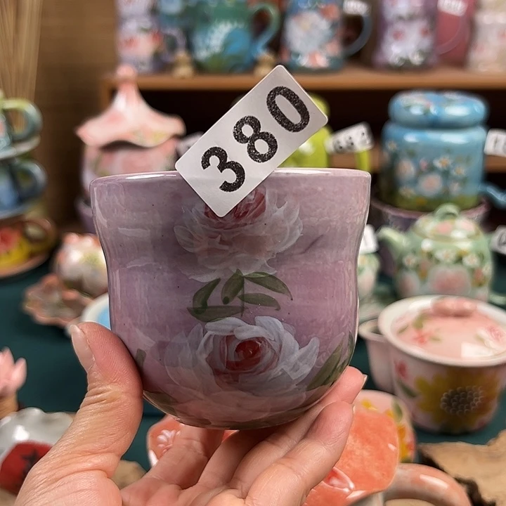 杯景德镇陶瓷手绘作品380