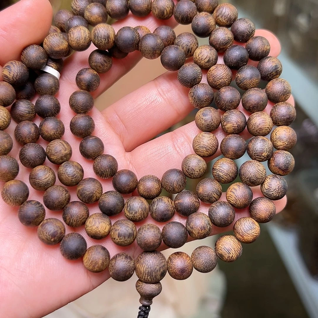 丫***墩手串沉香海南高山老母树虎斑紫奇沉水浮孤品一条0.8-35g