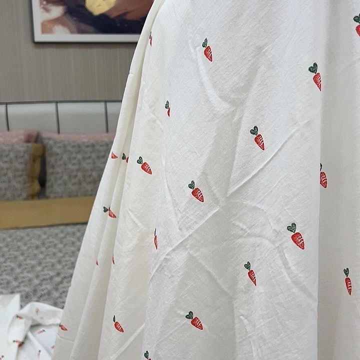 全棉提花面料小萝卜2米