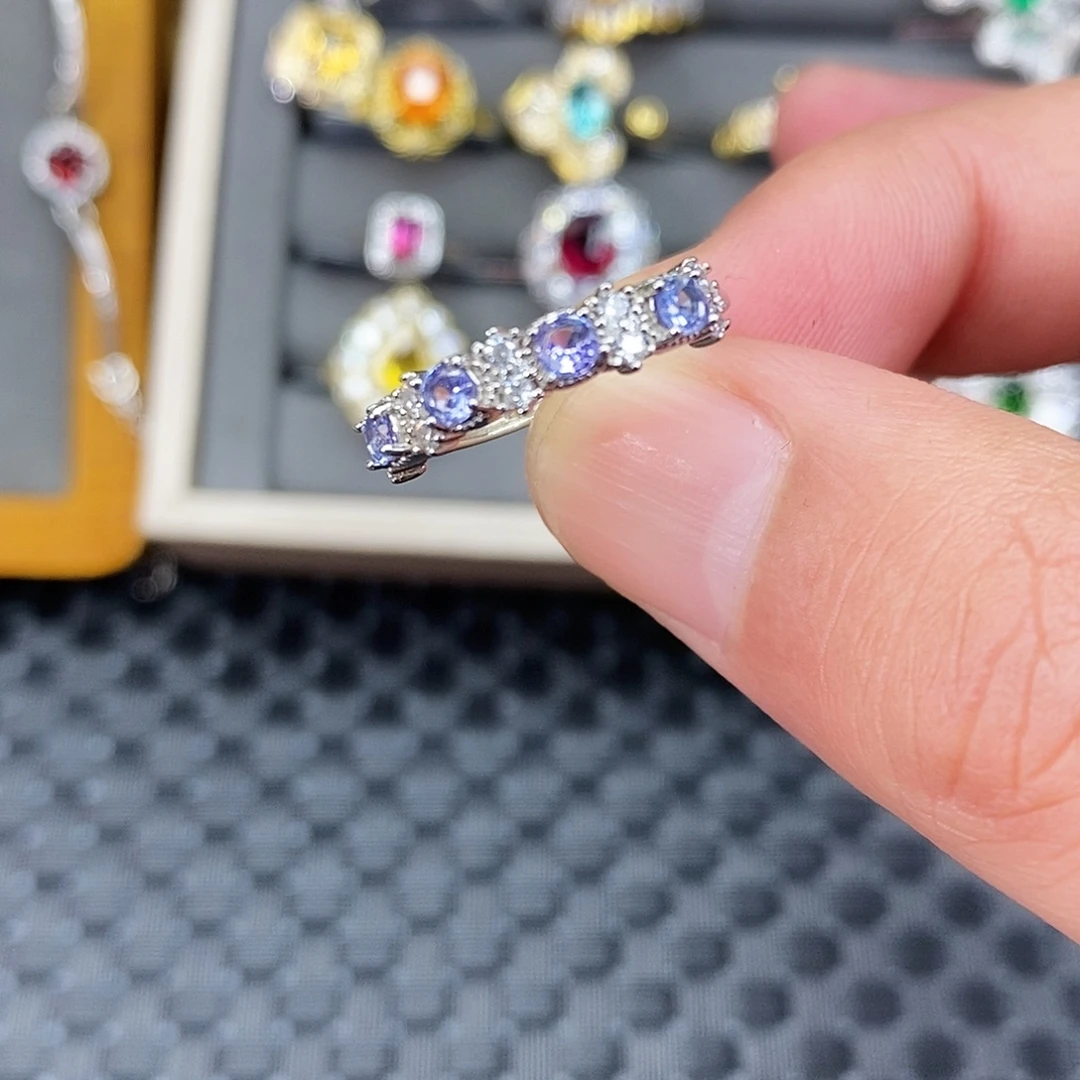 戒指银S925镶嵌托帕石