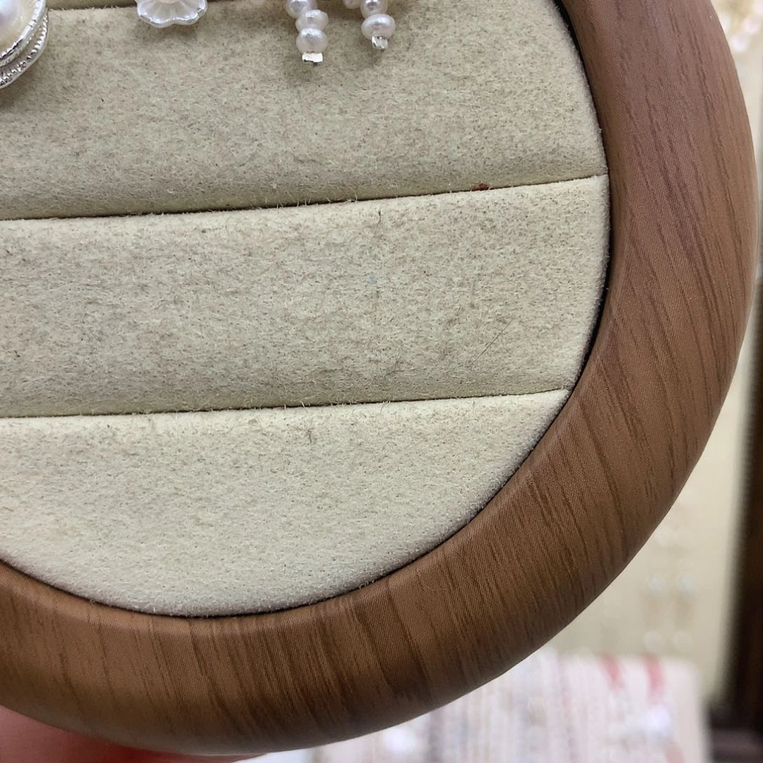 耳饰银S925镶嵌淡水珍珠