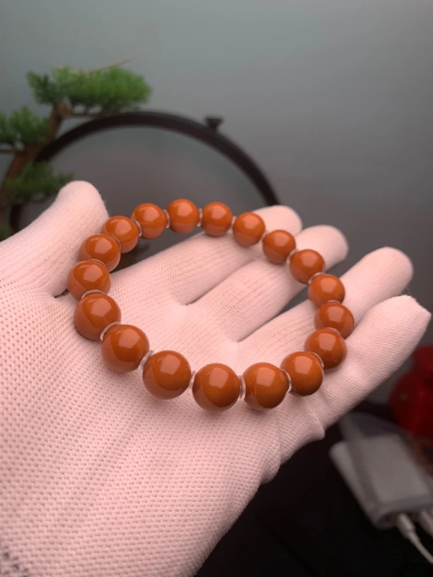 橄榄核正圆光珠1.2+精品同轴  S级文玩手串