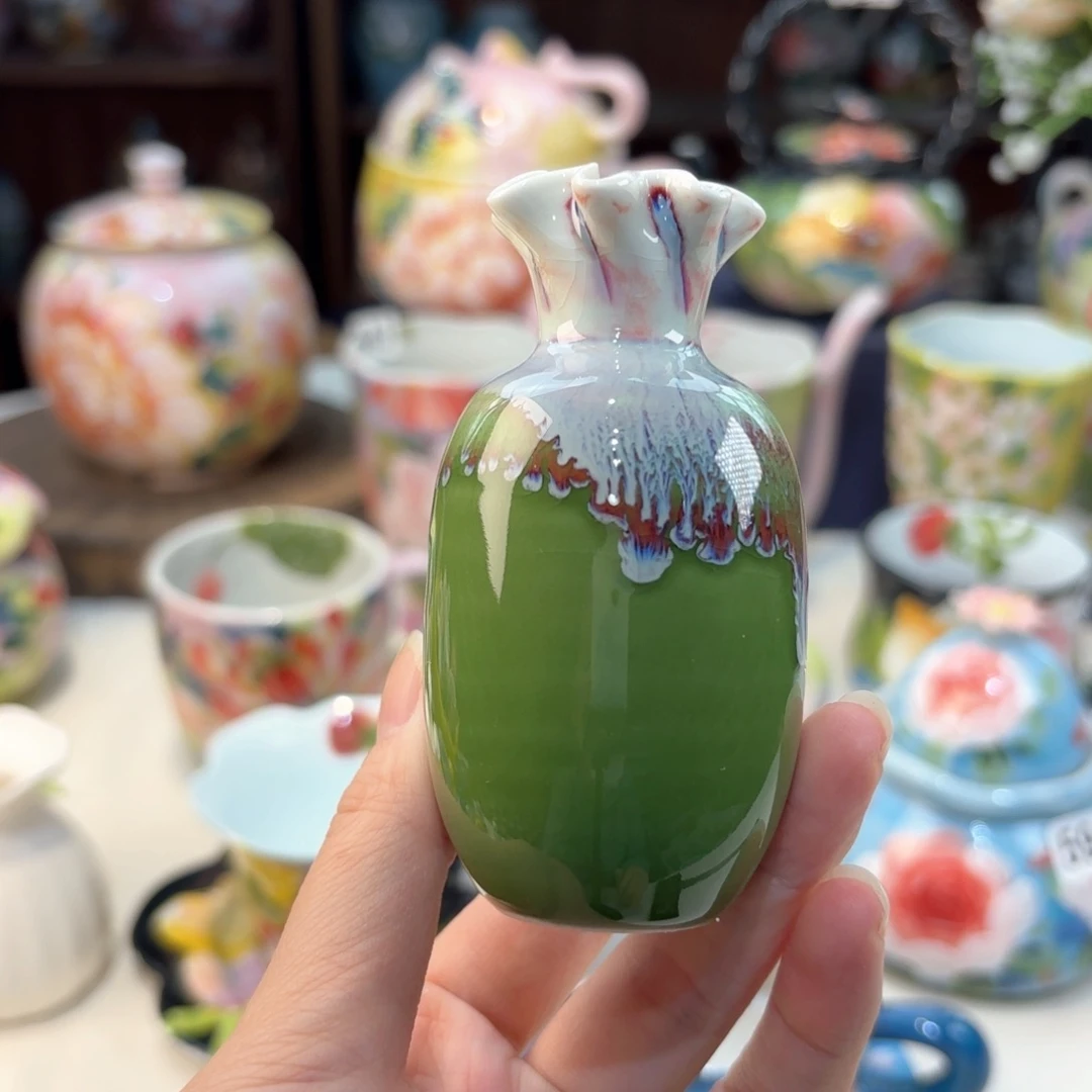 景德镇手绘高温釉下彩陶瓷茶具