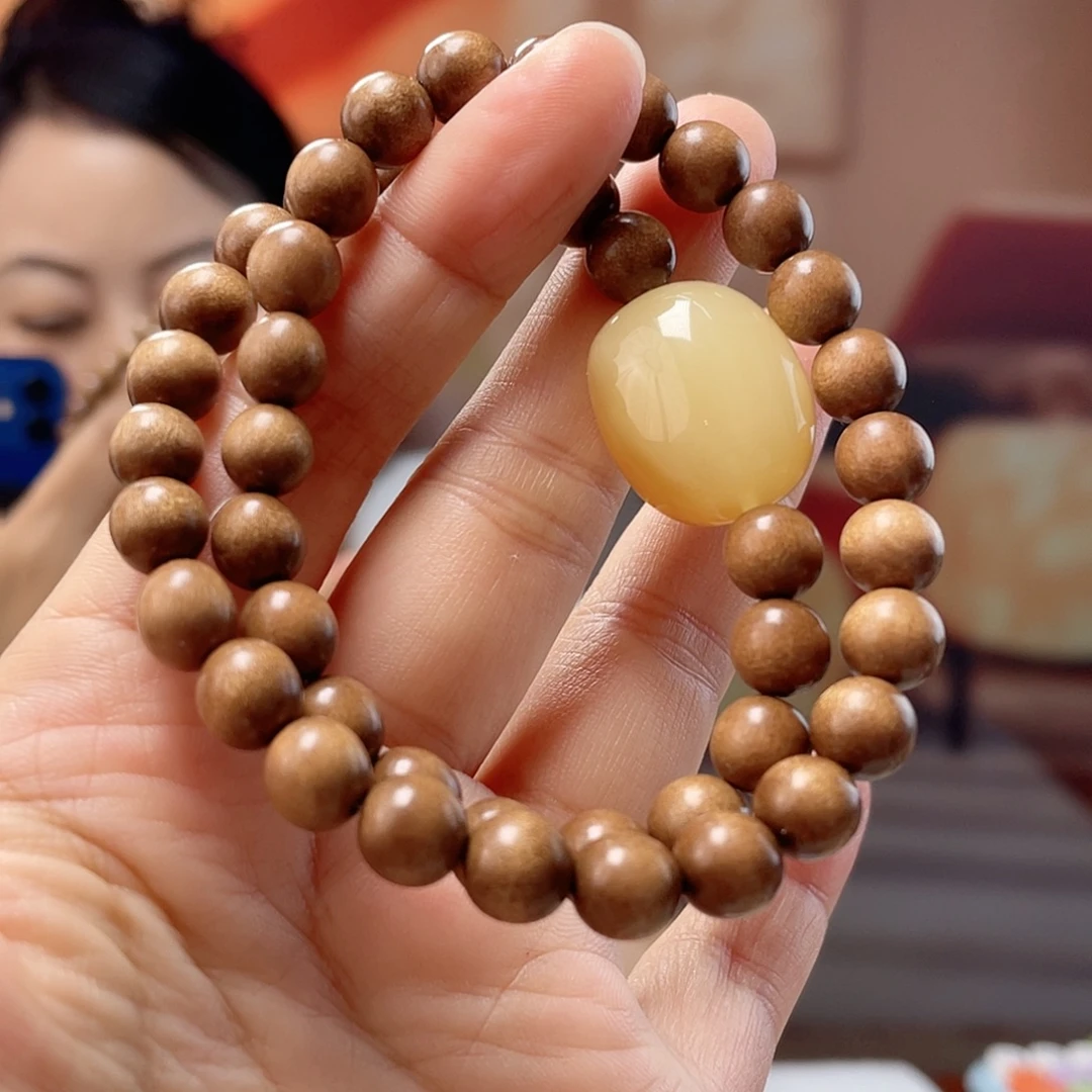 蜜蜡未镶嵌裸石蜜蜡手串