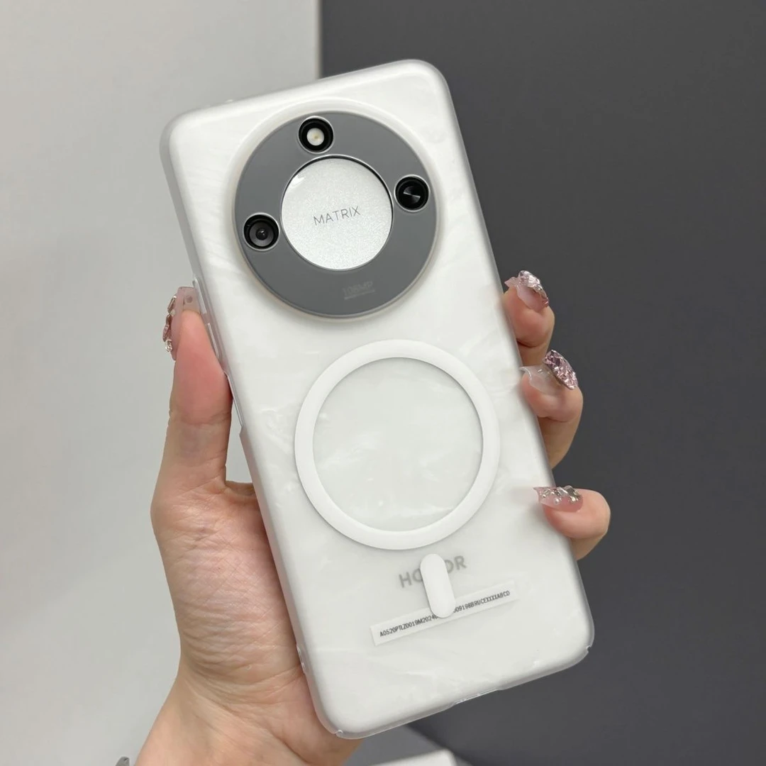 超薄磨砂适用荣耀x50手机壳新款x60磁吸半透明简约情侣防摔保护套