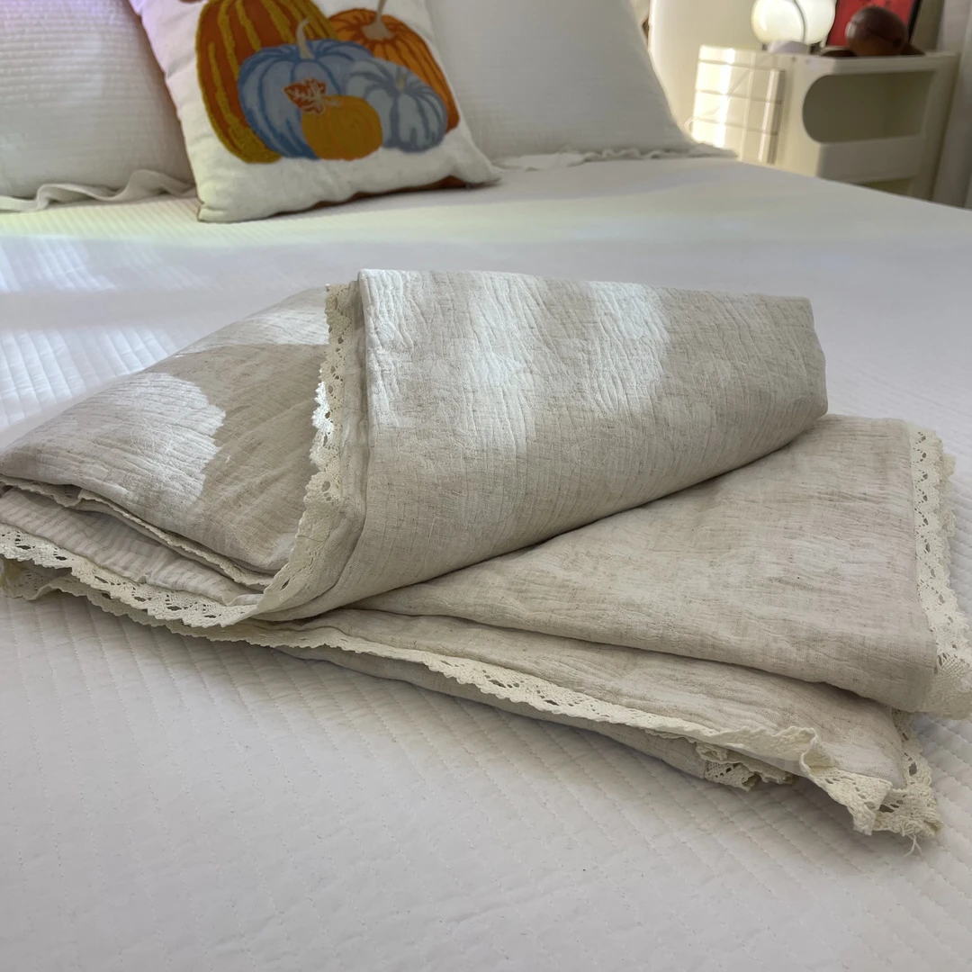 畅姐推荐【棉麻提花被套】外贸棉麻提花 复古面料 单被套